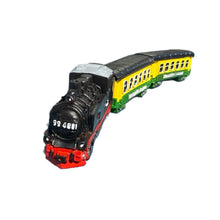 Laden Sie das Bild in den Galerie-Viewer, Miniaturmodell „Rasender Roland“, Standmodell, Lokomotive mit Personenwagen