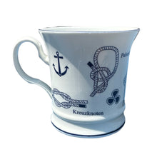 Laden Sie das Bild in den Galerie-Viewer, Namensbecher mit Wunschnamen, Kapitäns - Design mit Knoten, jeder Name ist möglich, Gravurbecher