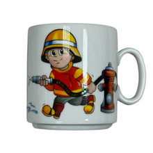 Laden Sie das Bild in den Galerie-Viewer, Tasse, Porzellan, „Feuerwehr“ mit Wunschnamen - Jeder Name ist möglich!