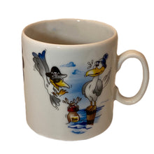 Laden Sie das Bild in den Galerie-Viewer, Tasse, Porzellan, „lustige Möwen“ mit Wunschnamen - Jeder Name ist möglich!