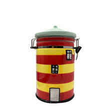 Laden Sie das Bild in den Galerie-Viewer, Keramik-Leuchtturm-Vorratsdose, Kaffeedose, Dose, „Pilsum“, klein, 125g