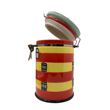 Laden Sie das Bild in den Galerie-Viewer, Keramik-Leuchtturm-Vorratsdose, Kaffeedose, Dose, „Pilsum“, klein, 125g, 69713