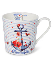 Laden Sie das Bild in den Galerie-Viewer, Tasse, Becher „Anker & Blumen“, 943065
