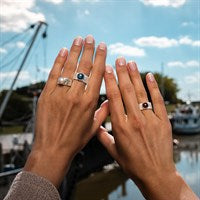 Laden Sie das Bild in den Galerie-Viewer, DUR Schmuck: Ring "Betty" 925er Silber mit Kyanit R4657