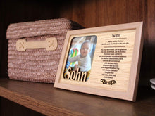 Laden Sie das Bild in den Galerie-Viewer, Bilderrahmen „Sohn“, Holzbilderrahmen, Fotorahmen,