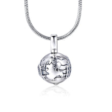 Laden Sie das Bild in den Galerie-Viewer, Inselsilber: Anhänger, kleiner Kugelanhänger "Insel Rügen - Meine kleine Welt", 925er Silber, KA19OX