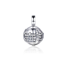 Laden Sie das Bild in den Galerie-Viewer, Inselsilber: Anhänger, kleiner Kugelanhänger "Meine Insel Rügen - Meine kleine Welt", 925er Silber, KA19OX