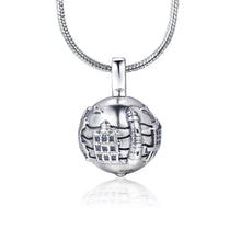 Laden Sie das Bild in den Galerie-Viewer, Inselsilber: Anhänger, großer Kugelanhänger "Meine Insel Rügen - Meine kleine Welt", 925er Silber, KA21OX