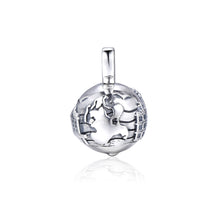 Laden Sie das Bild in den Galerie-Viewer, Inselsilber: Anhänger, großer Kugelanhänger "Meine Insel Rügen - Meine kleine Welt", 925er Silber, KA21OX