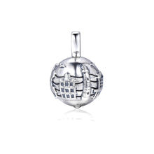 Laden Sie das Bild in den Galerie-Viewer, Inselsilber: Anhänger, großer Kugelanhänger "Meine Insel Rügen - Meine kleine Welt", 925er Silber, KA21OX
