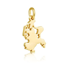 Laden Sie das Bild in den Galerie-Viewer, Inselsilber: Anhänger "Insel Rügen" - der Rügen-Umriss, 925er Silber, gelbgold vergoldet, poliert, KA34R