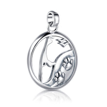 Laden Sie das Bild in den Galerie-Viewer, Inselsilber: Anhänger, "Mein Hund und ich auf Sylt", 925er Silber, KA46OX