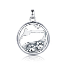 Laden Sie das Bild in den Galerie-Viewer, Inselsilber: Anhänger, "Mein Hund und ich auf Fischland - Darß - Zingst", 925er Silber, KA49OX