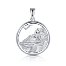 Laden Sie das Bild in den Galerie-Viewer, Inselsilber: Anhänger, "Königsstuhl", 925er Silber, hell rhodiniert, KA54