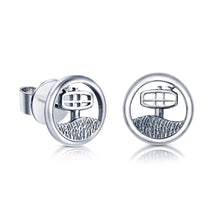 Laden Sie das Bild in den Galerie-Viewer, Inselsilber: Ohrring, Ohrstecker "Ostseebad Binz" 925er Silber, KA60OX