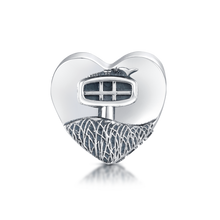 Laden Sie das Bild in den Galerie-Viewer, Inselsilber: Anhänger, Charm "Mein Herz schlägt für Binz", 925er Silber, KA62OX