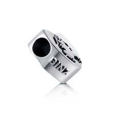 Laden Sie das Bild in den Galerie-Viewer, Inselsilber: Anhänger, Charm "Mein Herz schlägt für Binz", 925er Silber, KA62OX