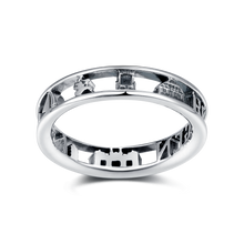 Laden Sie das Bild in den Galerie-Viewer, Inselsilber: Ring „Insel Rügen“ der 3D - Rügen - Ring, schmal, 925er Silber, KA65OX