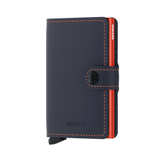 Laden Sie das Bild in den Galerie-Viewer, SECRID: Miniwallet, Portemonnaie, Wallet, Kartenetui, matte Night-Blue & Orange
