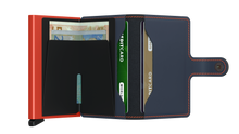 Laden Sie das Bild in den Galerie-Viewer, SECRID: Miniwallet, Portemonnaie, Wallet, Kartenetui, matte Night-Blue & Orange