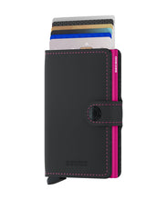 Laden Sie das Bild in den Galerie-Viewer, SECRID: Miniwallet, Portemonnaie, Wallet, Kartenetui, matte Black & Fuchsia