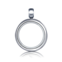 Laden Sie das Bild in den Galerie-Viewer, „Runder, befüllbarer Edelstahl-Anhänger Sps20 von Inselsilber, glänzend poliert, mit Schraubverschluss – gezeigt leer, zur individuellen Befüllung mit Charms oder Sand, optional mit oder ohne Dichtung erhältlich“