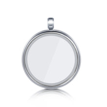 Laden Sie das Bild in den Galerie-Viewer, „Runder, befüllbarer Edelstahl-Anhänger Sps30 von Inselsilber, glänzend poliert, mit Schraubverschluss – gezeigt leer, zur individuellen Befüllung mit Charms oder Sand, optional mit oder ohne Dichtung erhältlich“
