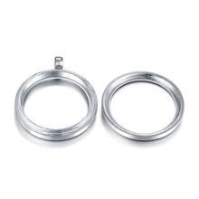 Laden Sie das Bild in den Galerie-Viewer, Inselsilber: Anhänger, „Strand-Traum“, Edelstahl, groß, befüllbar, mit Schraubverschluss, SPS30