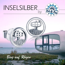 Laden Sie das Bild in den Galerie-Viewer, Inselsilber: Ohrringe, Ohrstecker "Ostseebad Binz" 925er Silber, KA60OX