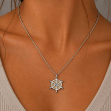 Laden Sie das Bild in den Galerie-Viewer, DUR Schmuck: Kette "Navora", 25 mm, mit Strandsand/Crystal, Edelstahl, STN1003SA