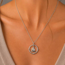 Laden Sie das Bild in den Galerie-Viewer, DUR Schmuck: Kette "Sailor", 30 mm, mit Strandsand, Edelstahl, STN1018SA