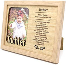 Laden Sie das Bild in den Galerie-Viewer, Bilderrahmen „Tochter“, Holzbilderrahmen, Fotorahmen,