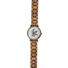 Laden Sie das Bild in den Galerie-Viewer, Laimer: City Watch Rügen I Die Insel-Uhr von Laimer aus Zebranoholz, exklusiv nur hier erhältlich