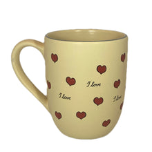Laden Sie das Bild in den Galerie-Viewer, Große Tasse, Keramik, „I love …“ mit Wunschnamen - Jeder Name ist möglich!