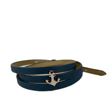 Laden Sie das Bild in den Galerie-Viewer, Lederarmband mit Element Anker