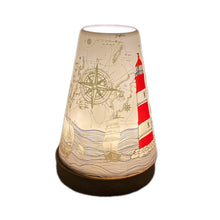 Laden Sie das Bild in den Galerie-Viewer, Porzellan Windlicht Vintage Style, „Maritim"