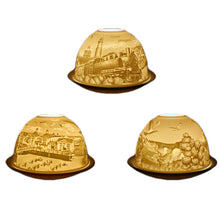 Laden Sie das Bild in den Galerie-Viewer, Porzellan Windlicht "Insel Rügen“ - Von allen Seiten fotografiert, alle gezeigten Motive befinden sich auf einem Windlicht