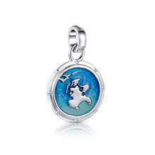 Laden Sie das Bild in den Galerie-Viewer, Inselsilber: Anhänger "Rügen" mit Emaille KA02EM