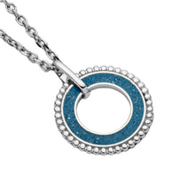 Laden Sie das Bild in den Galerie-Viewer, DUR Schmuck: Anhänger "Strandzauber blau" mit blauem Steinsand P3513