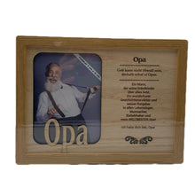 Laden Sie das Bild in den Galerie-Viewer, Bilderrahmen „Opa“, Holzbilderrahmen, Fotorahmen