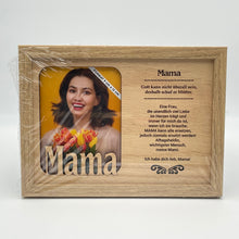 Laden Sie das Bild in den Galerie-Viewer, Bilderrahmen „Mama“, Holzbilderrahmen, Fotorahmen