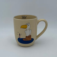Laden Sie das Bild in den Galerie-Viewer, Große Tasse, Keramik, „Möwe“ mit Wunschnamen - Jeder Name ist möglich!
