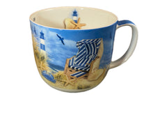 Laden Sie das Bild in den Galerie-Viewer, Jumbotasse Stranddesign