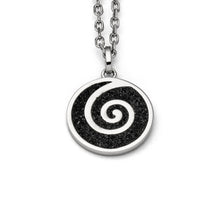 Laden Sie das Bild in den Galerie-Viewer, DUR Schmuck: Anhänger "Lavasandspirale 2.0" mit Lavasand P3769