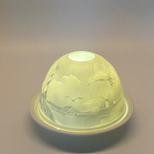 Laden Sie das Bild in den Galerie-Viewer, Porzellan Windlicht, „Küstenlandschaft"