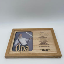 Laden Sie das Bild in den Galerie-Viewer, Bilderrahmen „Opa“, Holzbilderrahmen, Fotorahmen,
