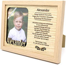 Laden Sie das Bild in den Galerie-Viewer, Bilderrahmen mit Namen „Alexander“