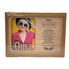 Laden Sie das Bild in den Galerie-Viewer, Bilderrahmen „Oma“, Holzbilderrahmen, Fotorahmen,