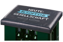 Laden Sie das Bild in den Galerie-Viewer, Bierkasten Sitzpolster, Sitzkissen, Biersitz, Abdeckung für Bierkiste „Heute Besoffene Gesellschaft“