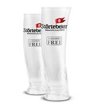 Laden Sie das Bild in den Galerie-Viewer, Segelglas, alkoholfrei, 2er Set der „Störtebeker“ - Brauerei 0,5l, geeiste Optik